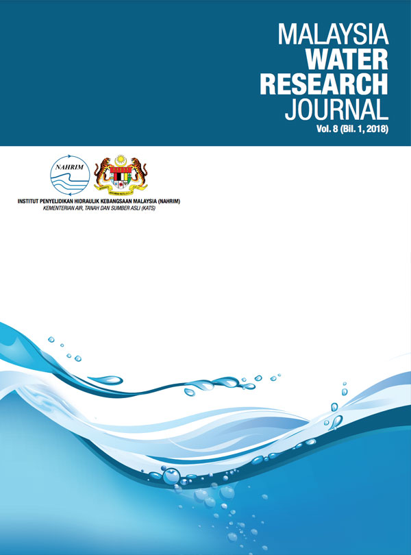 Cover for Malaysia Water Research Journal Vol.8 (Bil. 1, 2018)