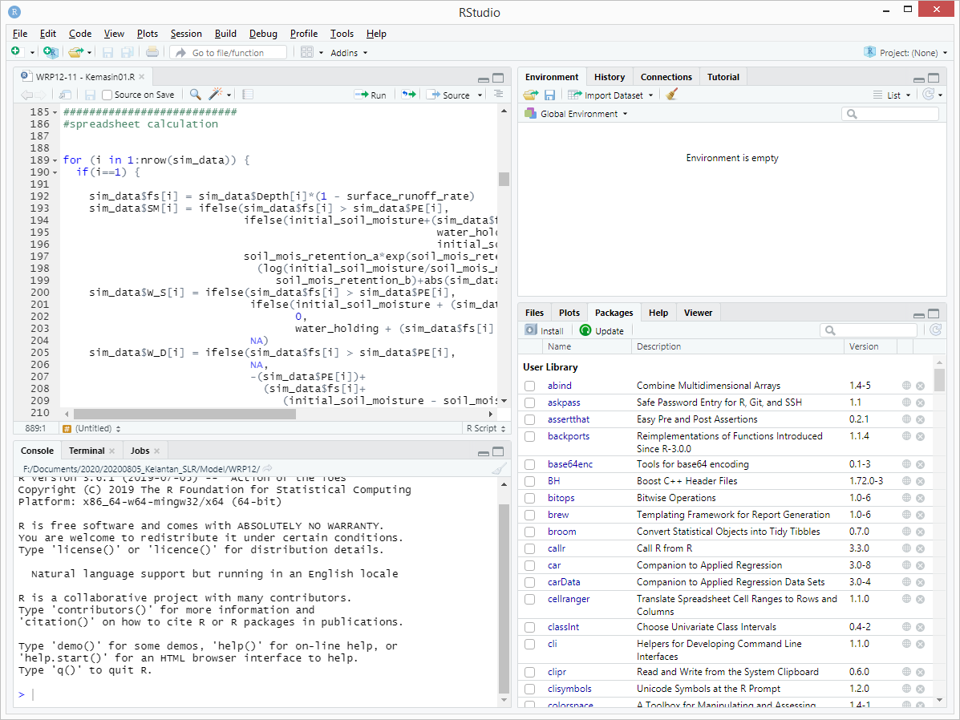 Thumbnail for Water balance model (WRP12) in R