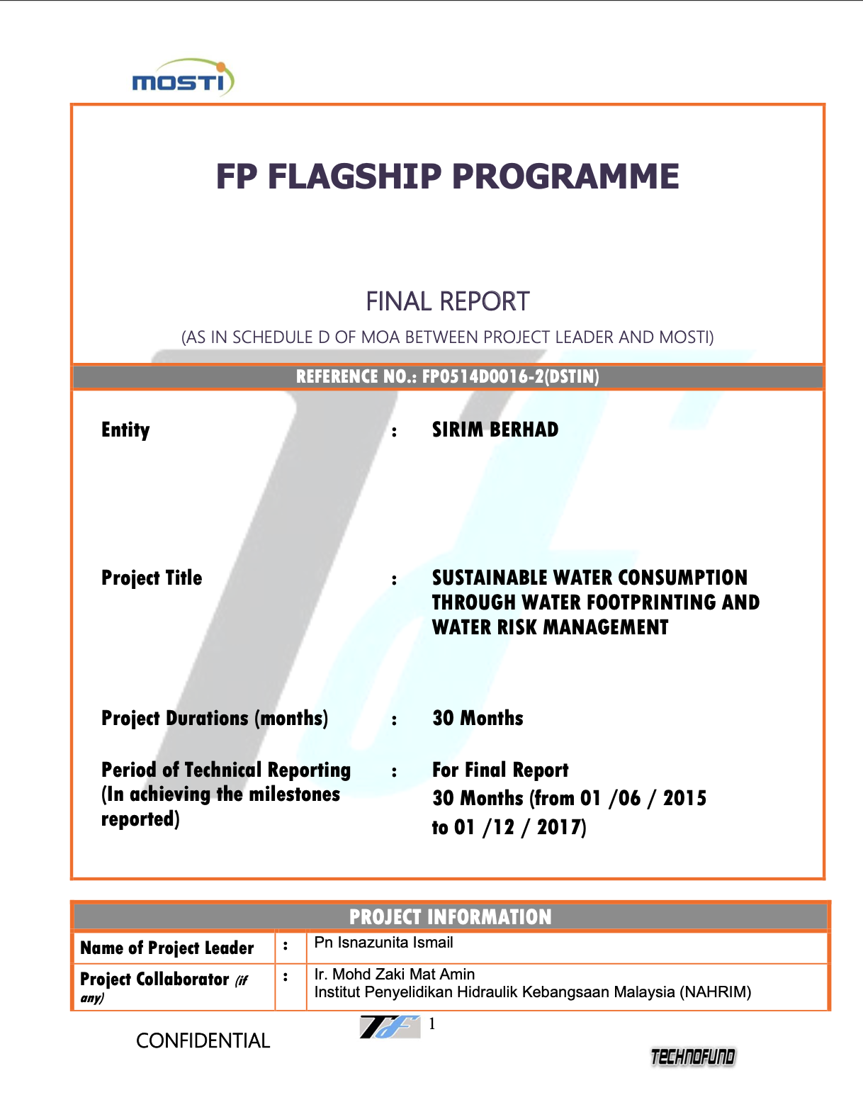 Thumbnail for SUSTAINABLE WATER CONSUMPTION THROUGH WATER FOOTPRINTING AND WATER RISK MANAGEMENT - SUB PROJECT 4: DEVELOPMENT OF DECISION SUPPORT SYSTEM (DSS) FOR WATER RISK MANAGEMENT