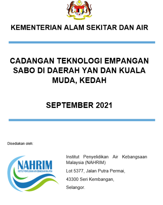 Thumbnail for Cadangan Teknologi Empangan Sabo di Daerah Yan dan Kuala Muda, Kedah