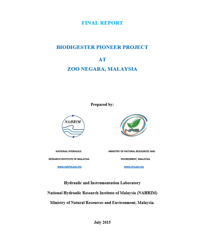 Thumbnail for FINAL REPORT  BIODIGESTER PIONEER PROJECT AT ZOO NEGARA, MALAYSIA