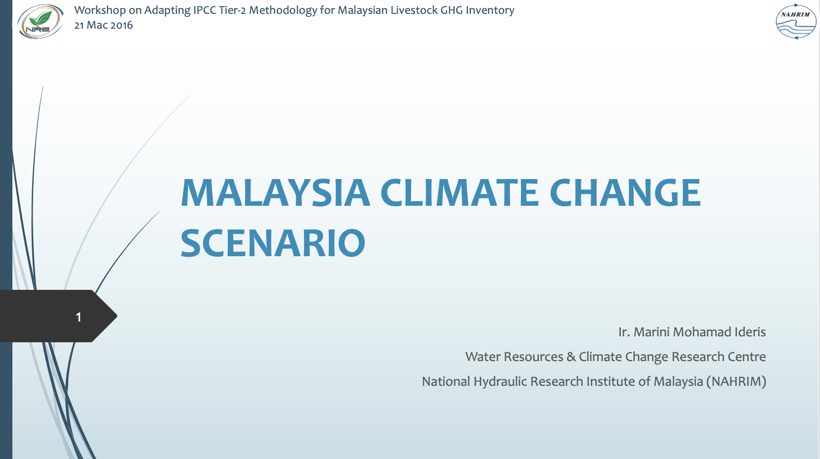 Thumbnail for MALAYSIA CLIMATE CHANGE SCENARIO - WORKSHOP ON ADAPTING IPCC TIER-2 METHODOLOGY FOR MALAYSIAN LIVESTOCK GHG INVENTORY