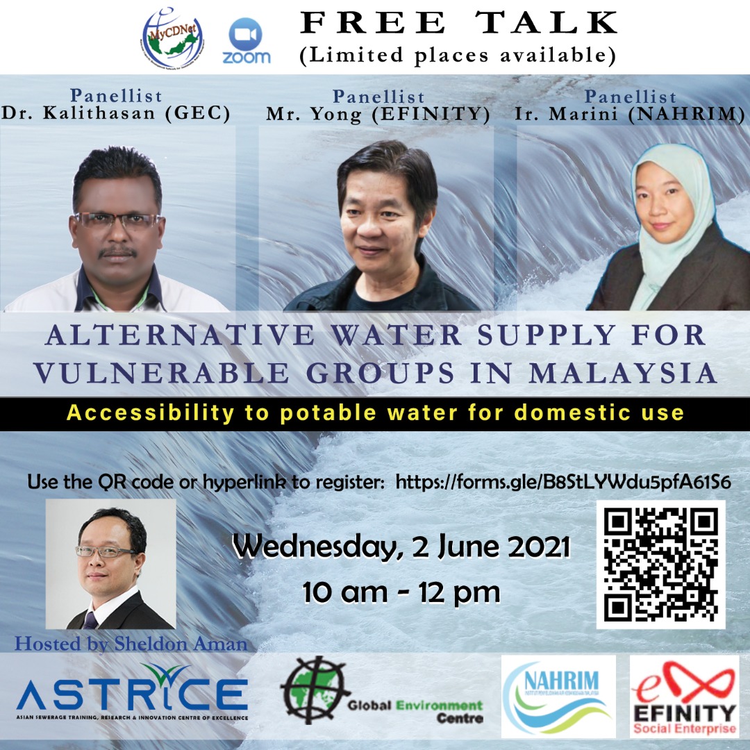 Thumbnail for NAHRIM R&D INITIATIVES ON RAINWATER HARVESTING SYSTEM (RWHS) - ALTERNATIVE WATER SUPPLY FOR VULNERABLE GROUPS IN MALAYSIA ACCESSIBILITY TO POTABLE WATER FOR DOMESTIC USE