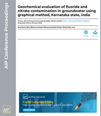 Thumbnail for Geochemical evaluation of fluoride and nitrate contamination in groundwater using graphical method, Karnataka state, India