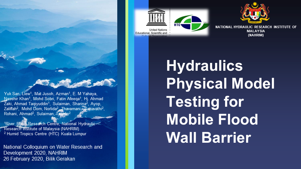 Thumbnail for Hydraulics Physical Model Testing for Mobile Flood Wall Barrier
