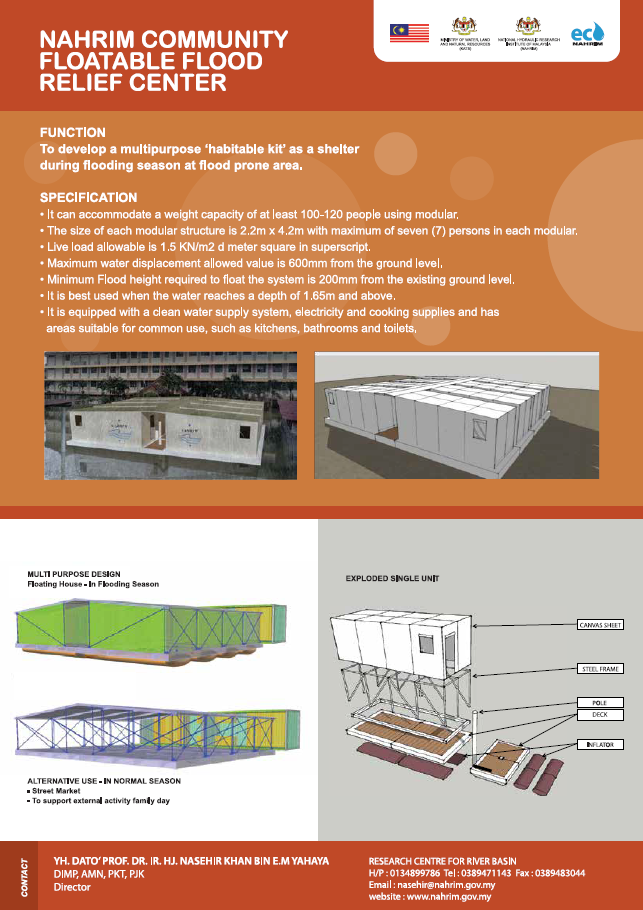Thumbnail for NAHRIM COMMUNITY FLOATABLE FLOOD RELIEF CENTRE FLYER