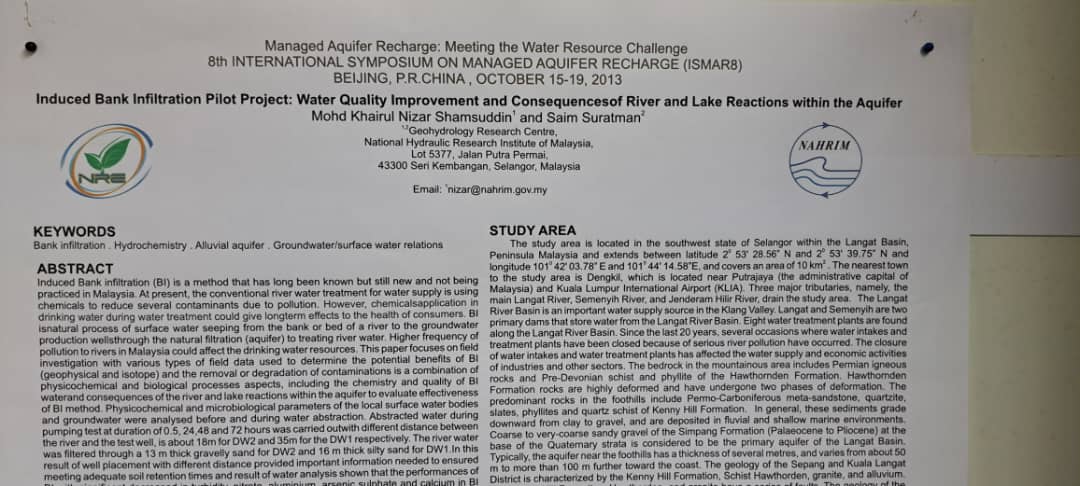 Thumbnail for induced bank infiltration pilot project: water quality improvement and consequences of river and lake reactions within aquifer
