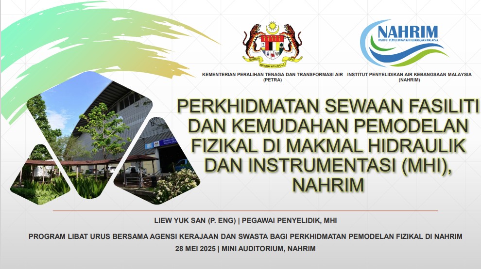 Thumbnail for Perkhidmatan Sewaan Fasiliti dan Kemudahan Pemodelan Fizikal di Makmal Hidraulik dan Instrumentasi (MHI), NAHRIM.  