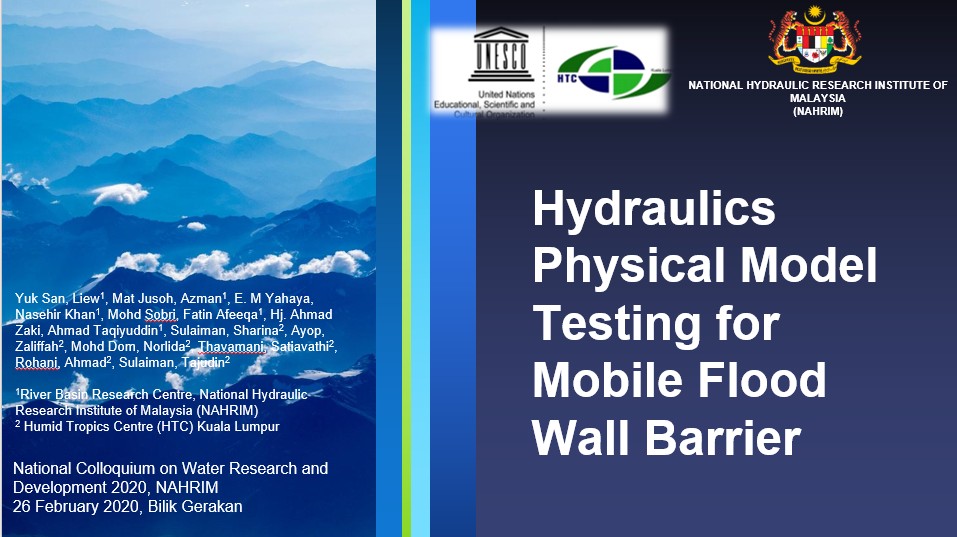 Thumbnail for Hydraulics Physical Model Testing for Mobile Flood Wall Barrier