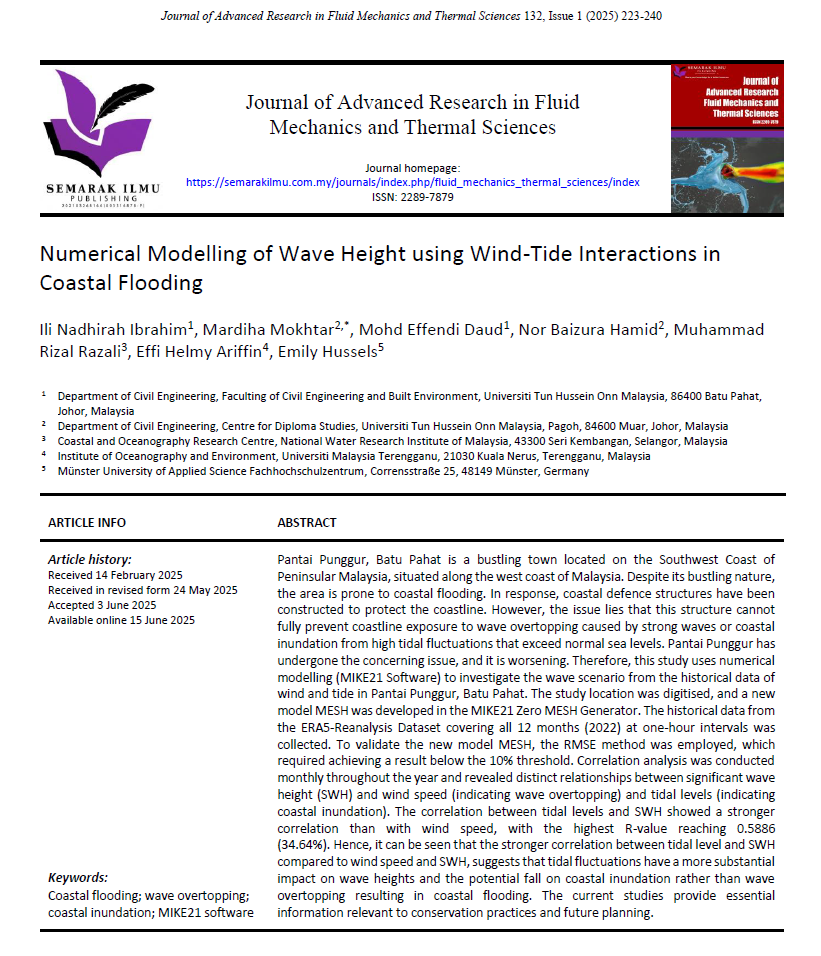 Thumbnail for Numerical Modelling of Wave Height using Wind-Tide Interactions in Coastal Flooding