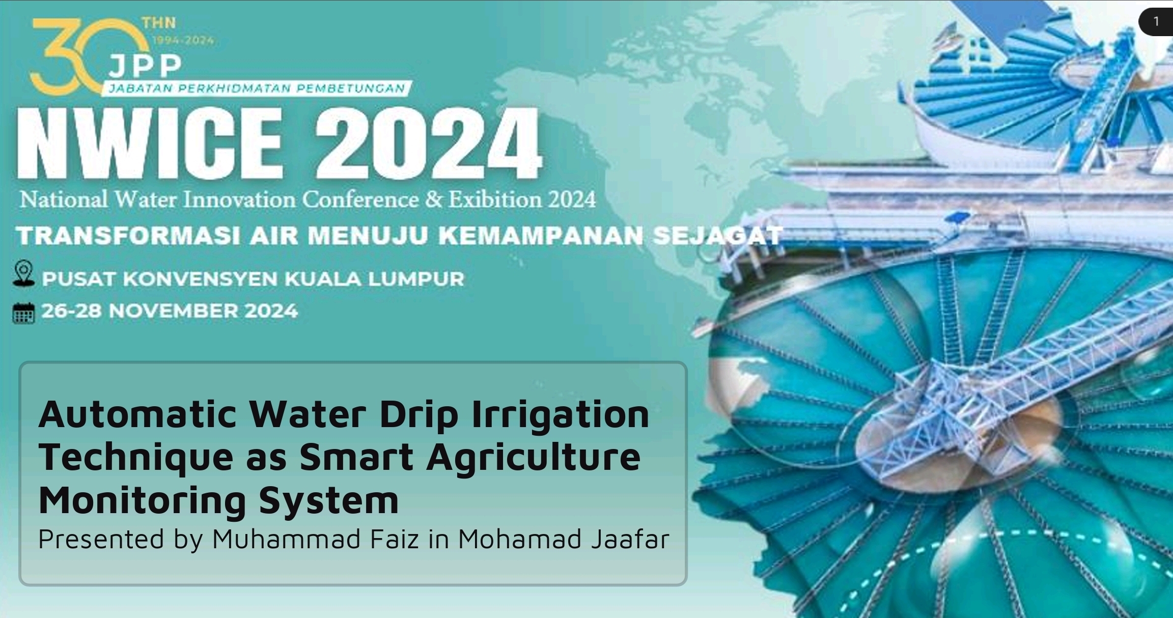 Thumbnail for AUTOMATIC WATER DRIP IRRIGATION TECHNIQUE AS SMART AGRICULTURE  MONITORING SYSTEM
